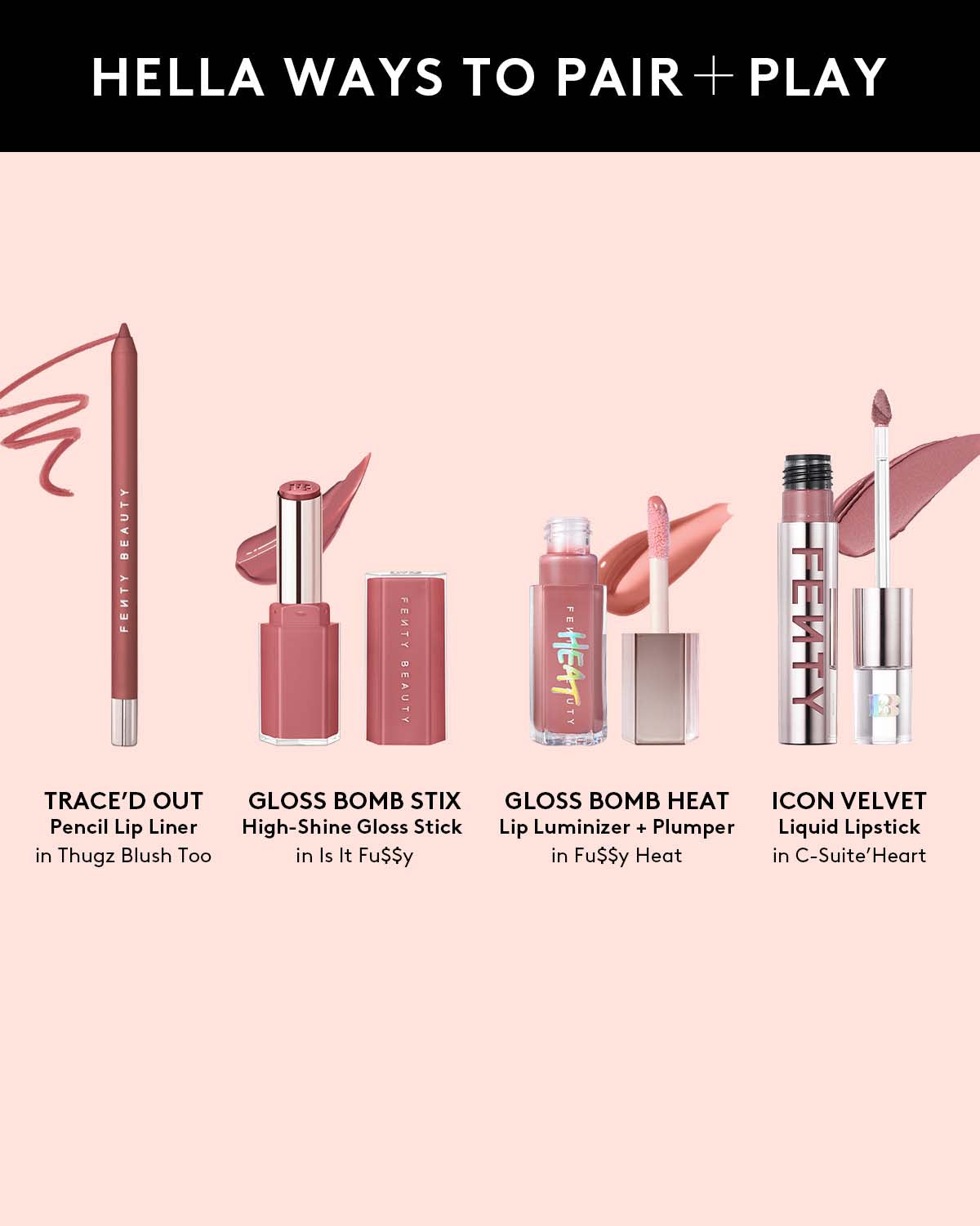 Trace'd Out Longwear Waterproof Pencil Lip Liner ?? Thugz Blush Too - Image 5