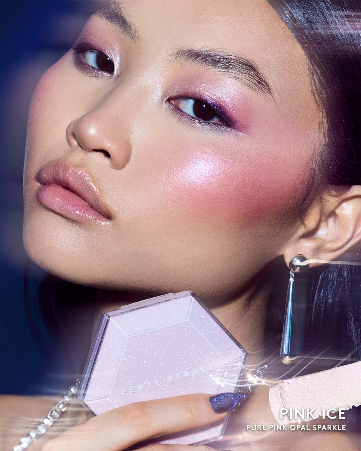 Diamond Bomb All-Over Diamond Veil ?? Pink Ice - Image 2