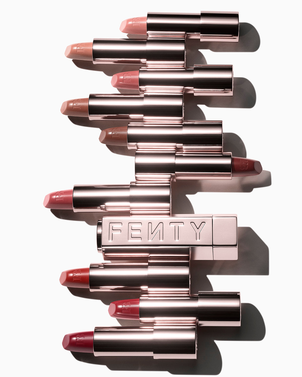 Fenty Icon The Case Semi-Matte Refillable Lipstick ?? Metallic Nude - Image 5