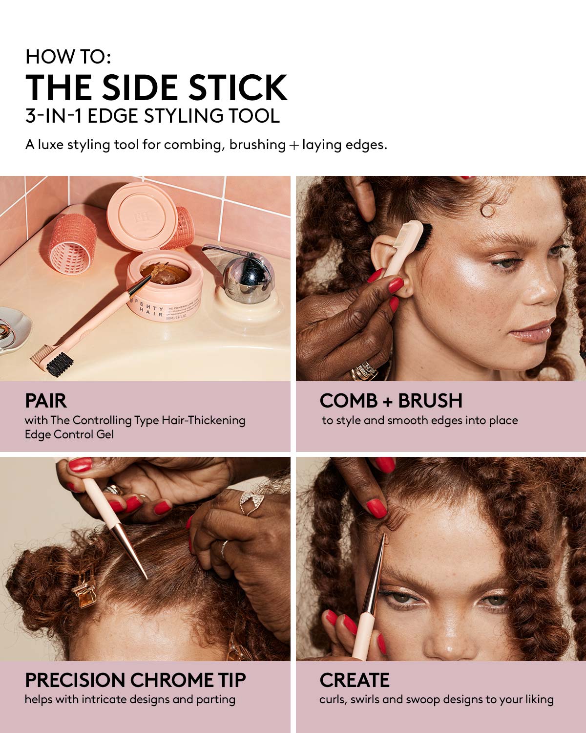 The Side Stick 3-in-1 Edge Styling Tool - Image 2