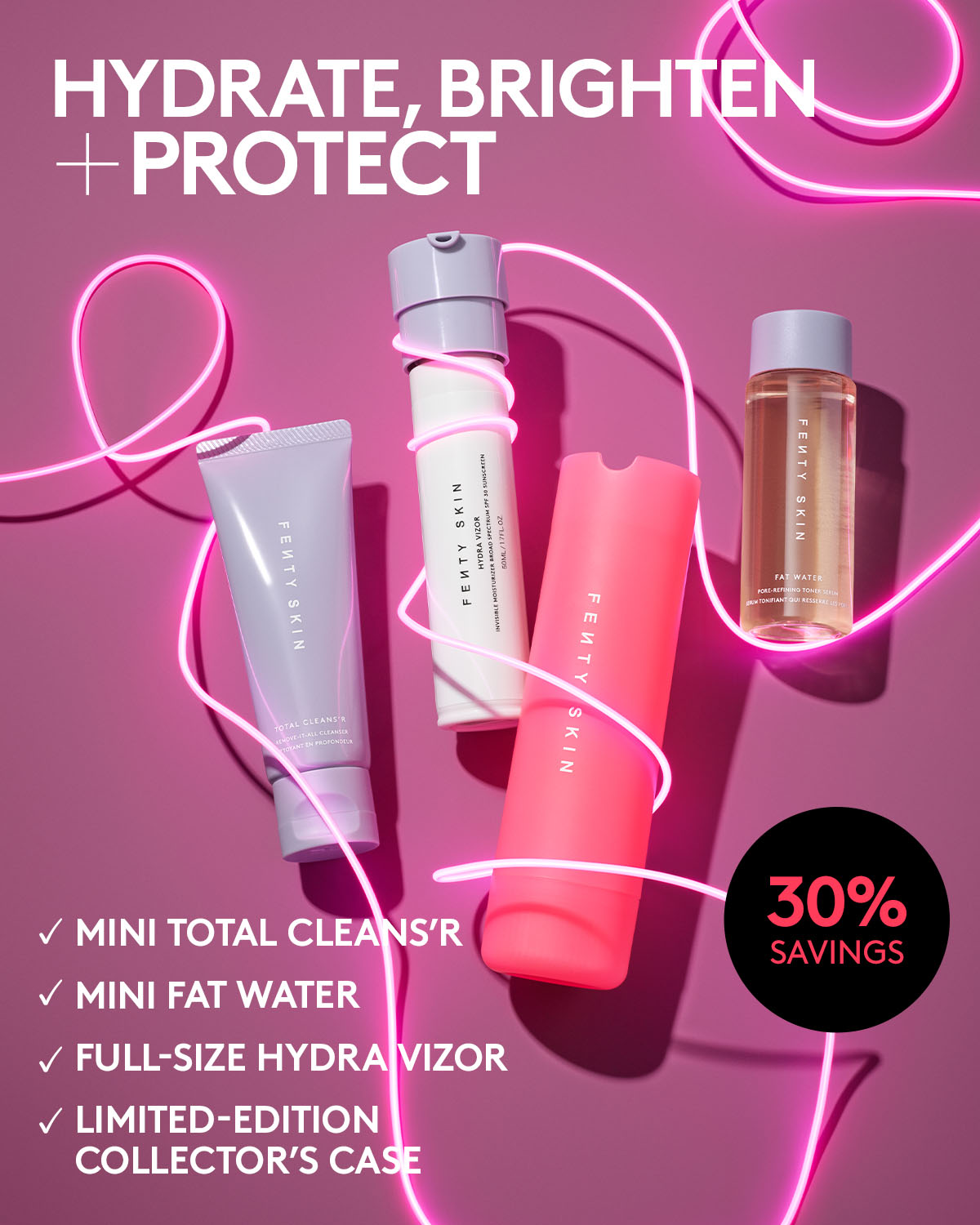 Skincare Lov'rs Cleanser. Toner. SPF Moisturizer + Collector's Case - Image 2